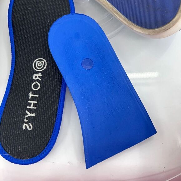 Rothy's Women's The Original Slip On Sneaker Size 6 Blue White Knit Shoe - Picture 12 of 14